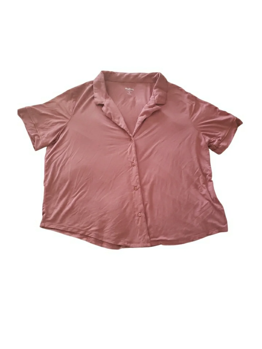 GAP Women's Two-Piece Short Pajama Set in Dusty Rose